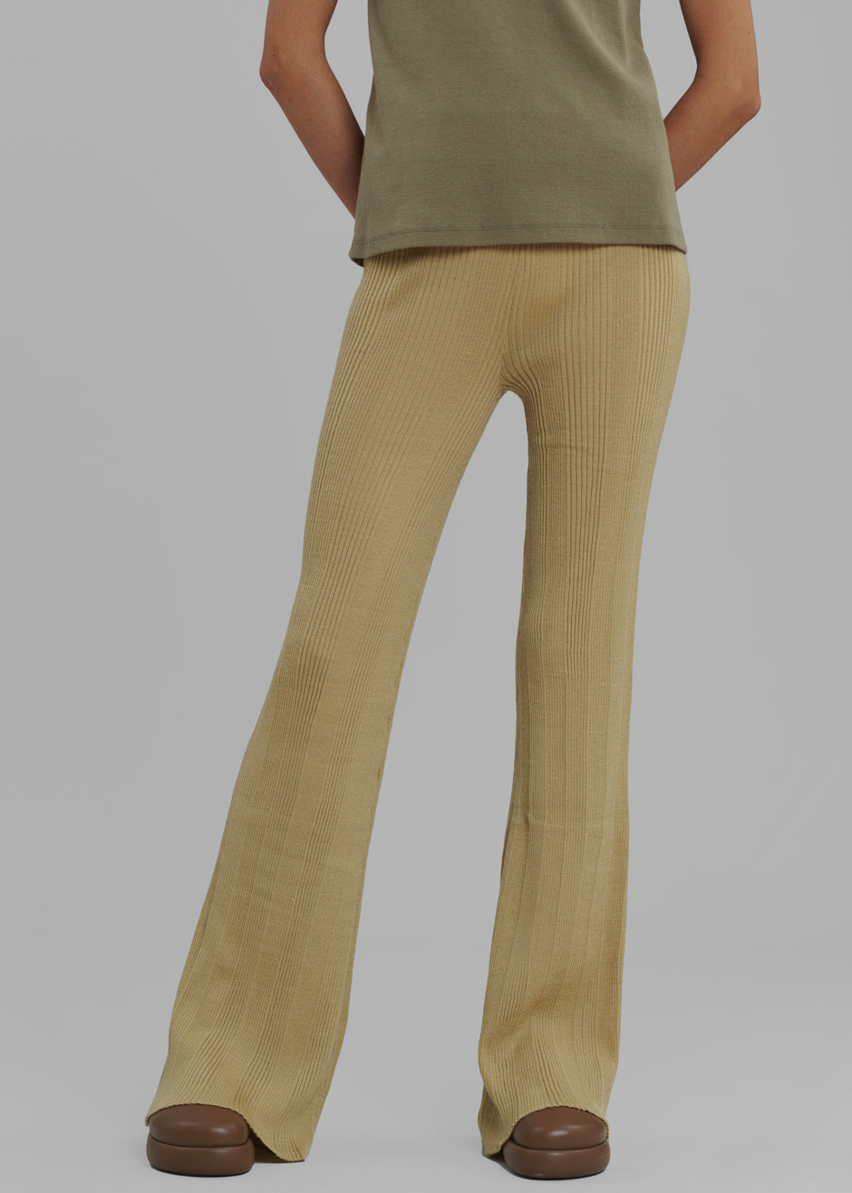 REMAIN Soleima Pants Refined Merino Wool - Sage Green - 8