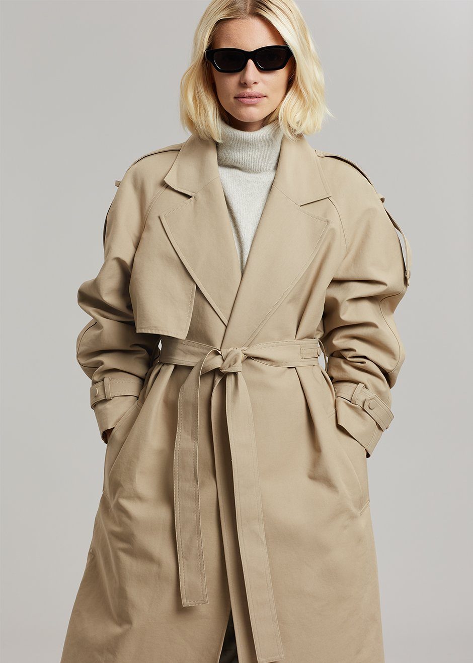 Rhodes Trench Coat Natural Frankie Shop Europe