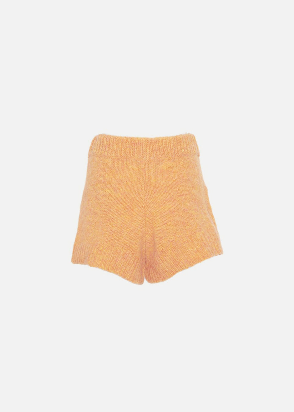 Orange store knit shorts