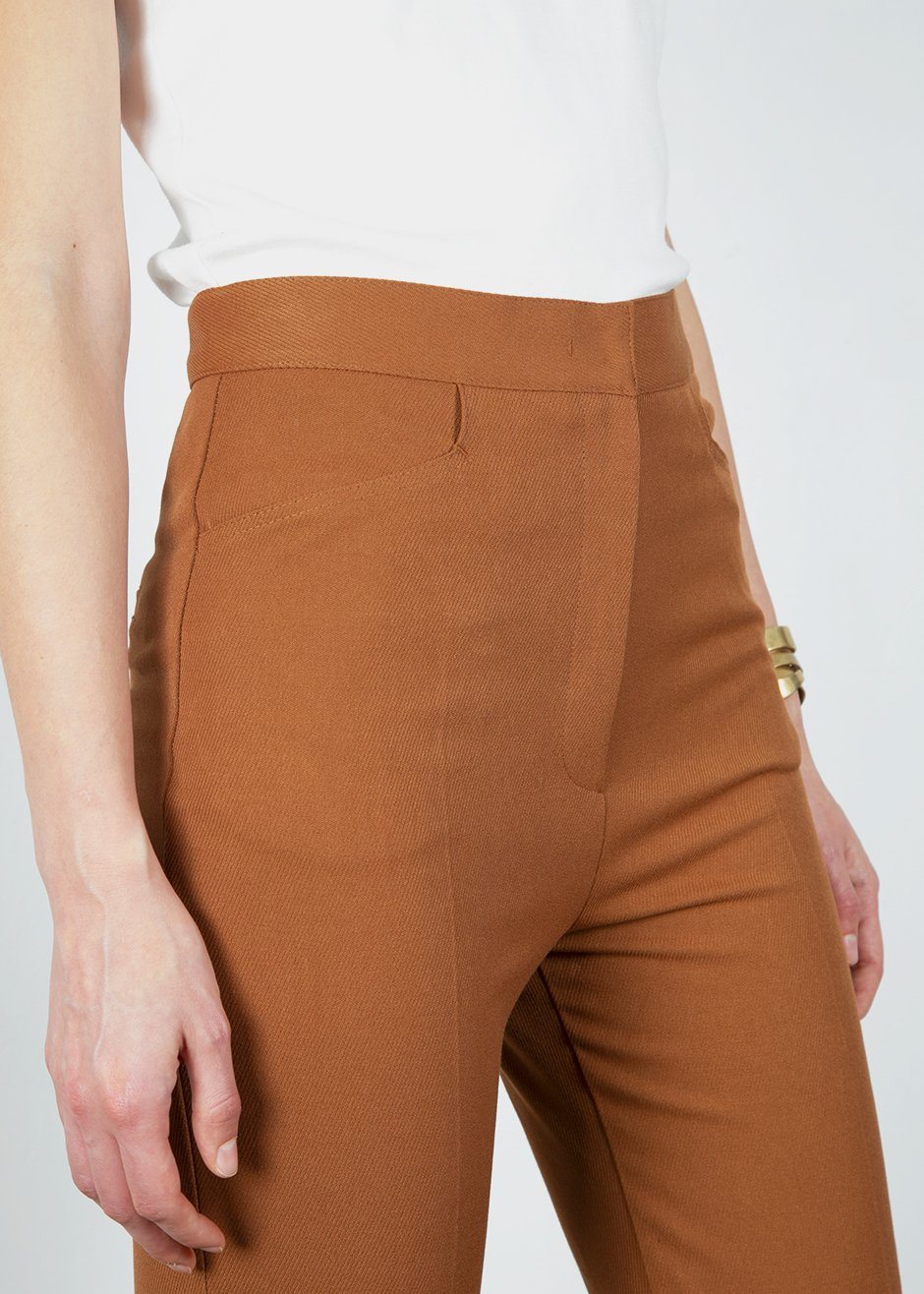 Slim Twill Trousers - Russet - 6