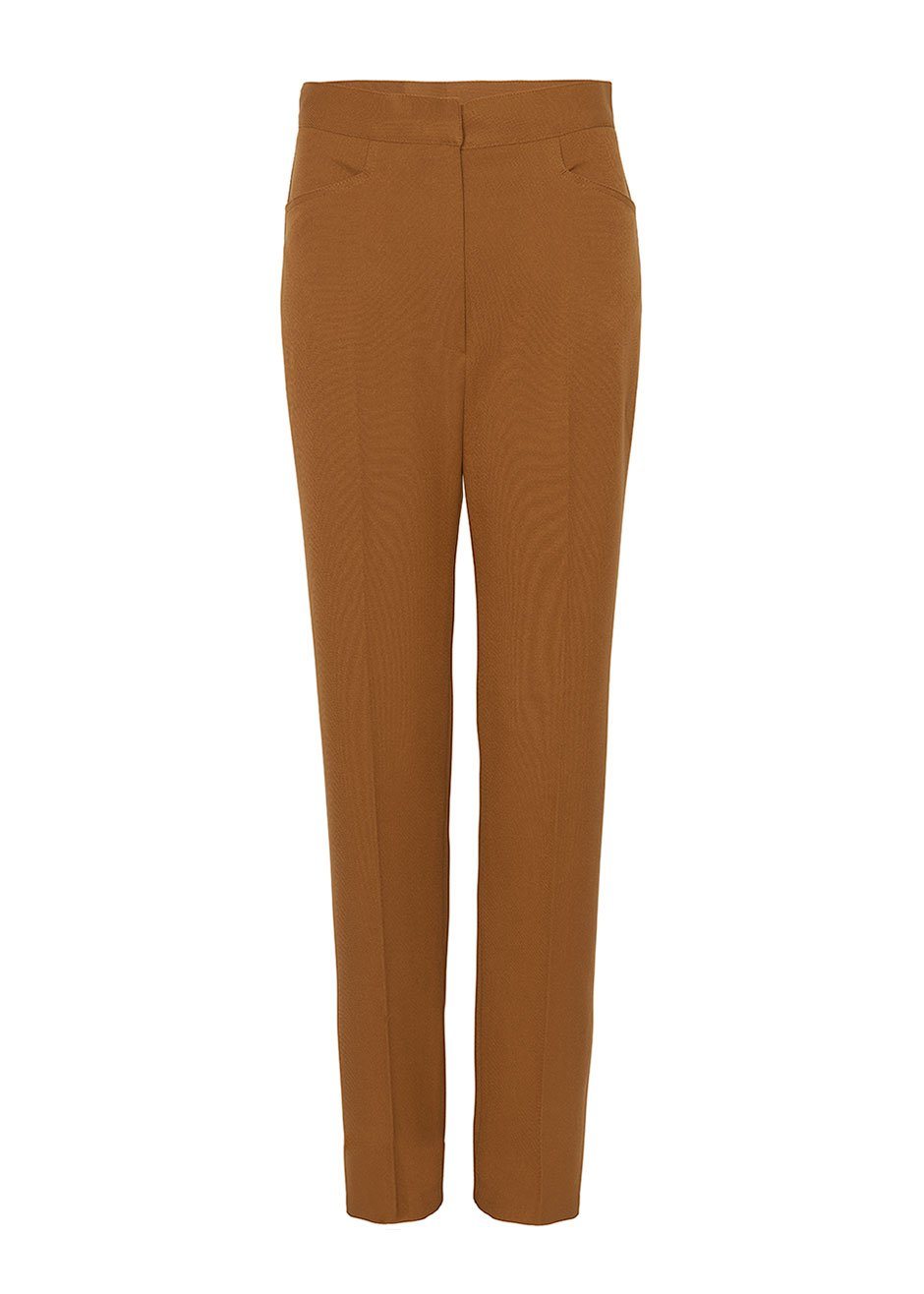 Slim Twill Trousers - Russet - 11