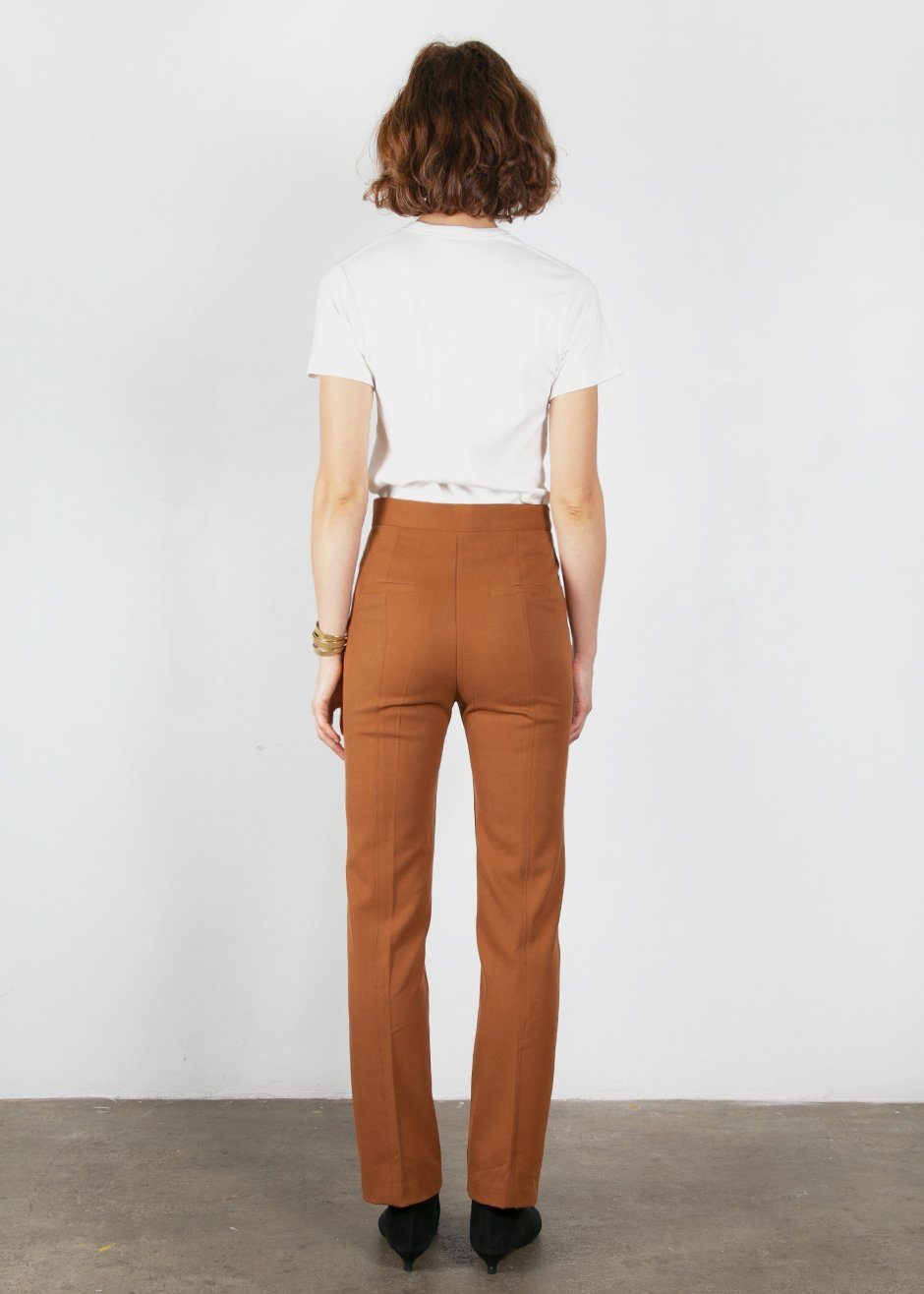 Slim Twill Trousers - Russet - 10