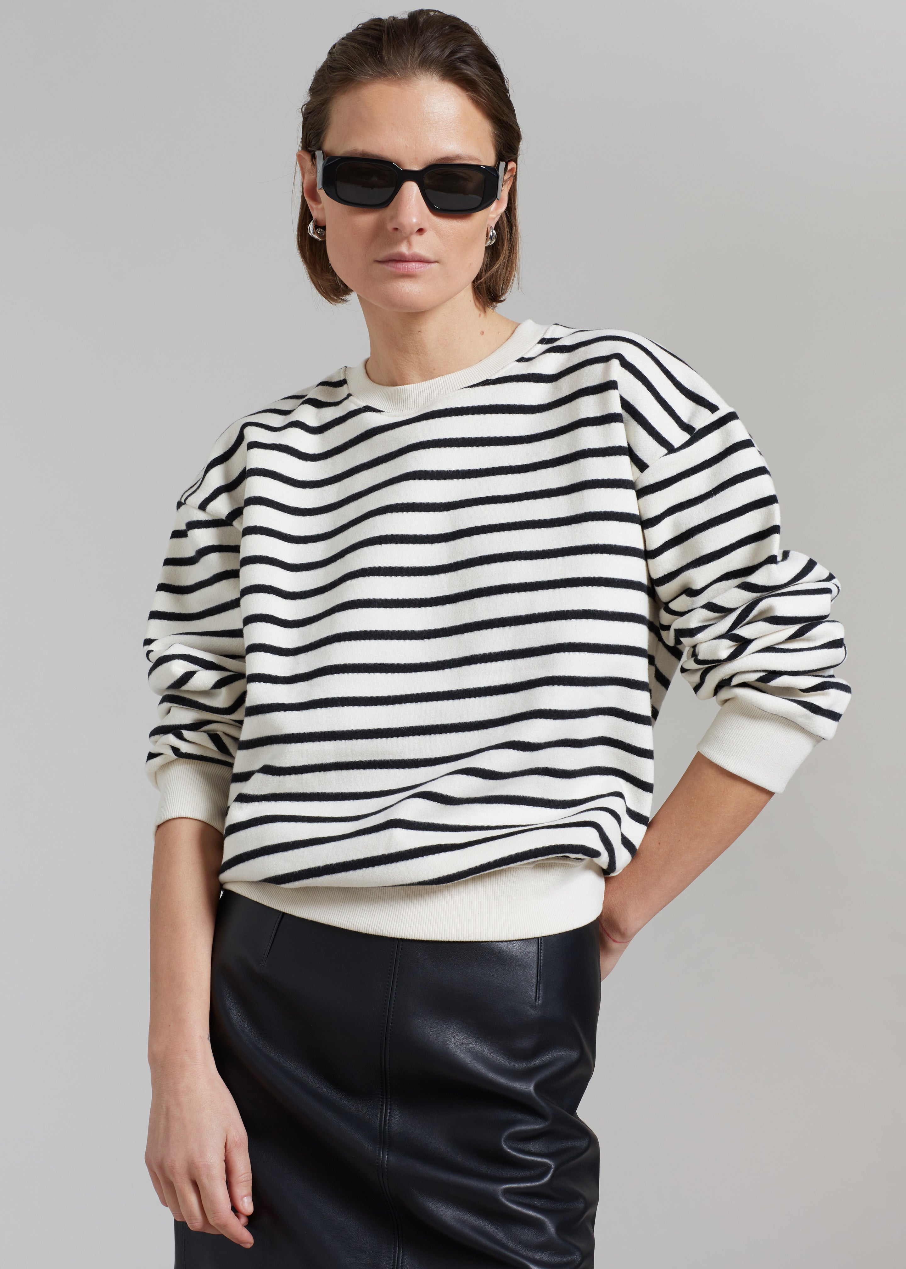 Saint Stripe Sweater - Black/White Stripe - 4