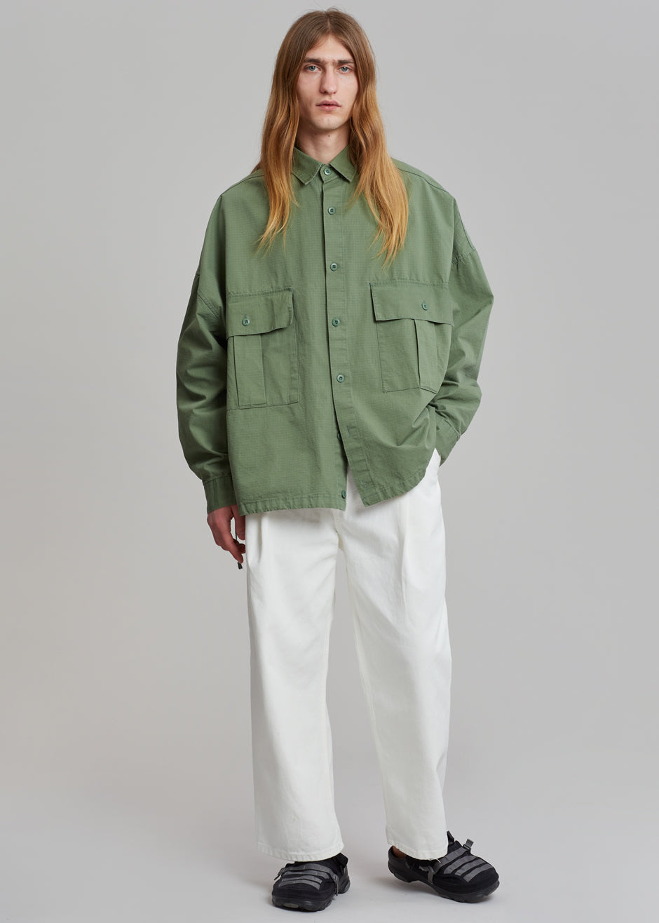 Seb Cargo Shirt - Army Green – Frankie Shop Europe