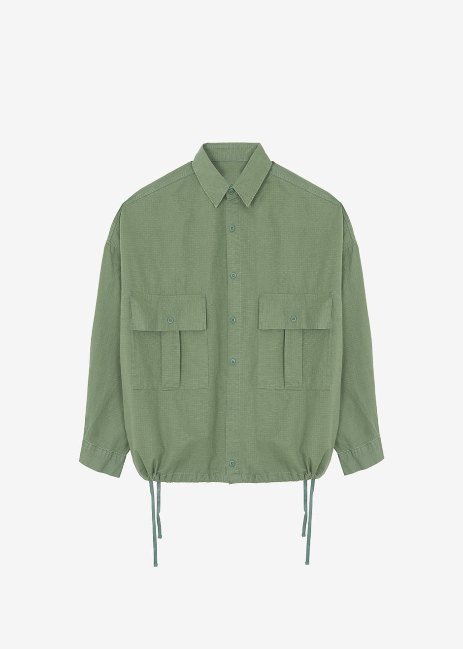 Seb Cargo Shirt - Army Green - 10