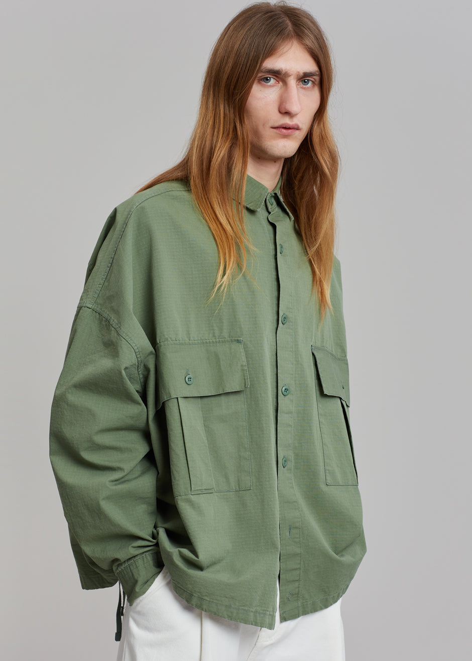 Seb Cargo Shirt - Army Green - 4