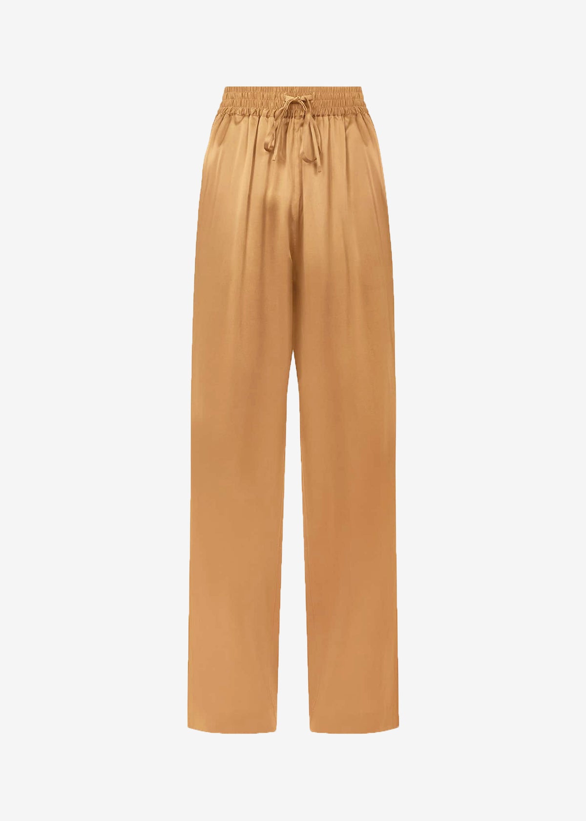 Loulou Studio Soma Silk Pants - Camel - 7