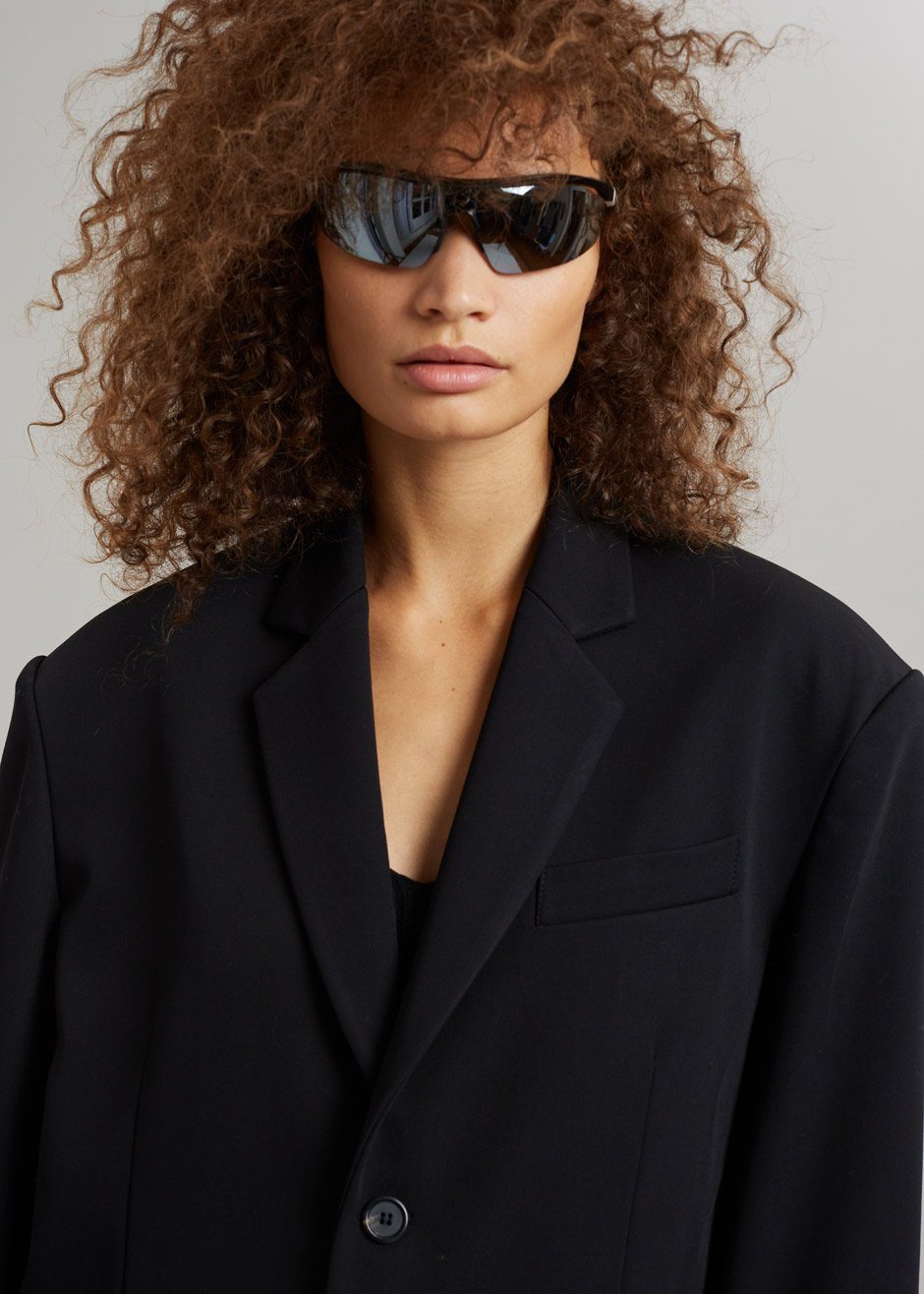 Tansy Oversized Blazer Black – The Frankie Shop Europe