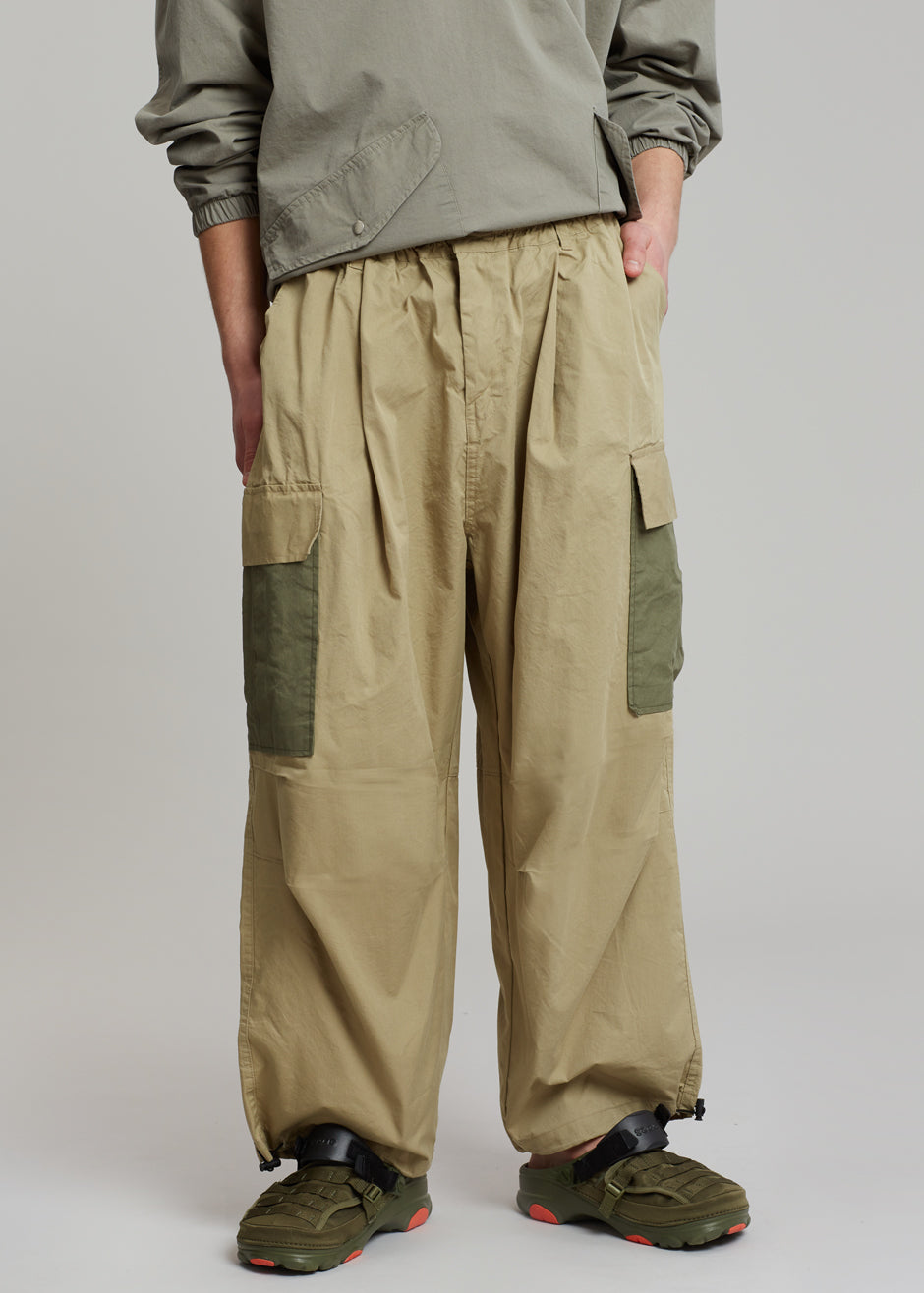 Stu Colorblock Cargo Pants - Beige Combo - 4 - Stu Colorblock Cargo Pants - Beige Combo [gender-male]