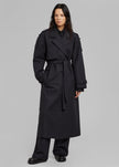 Suzanne Trench Coat - Black Coat The Frankie Shop