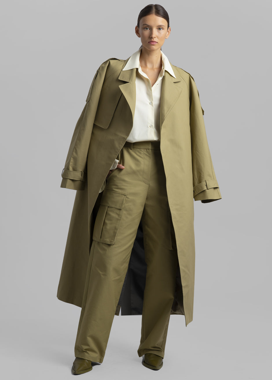 Suzanne Trench Coat - Khaki - 6
