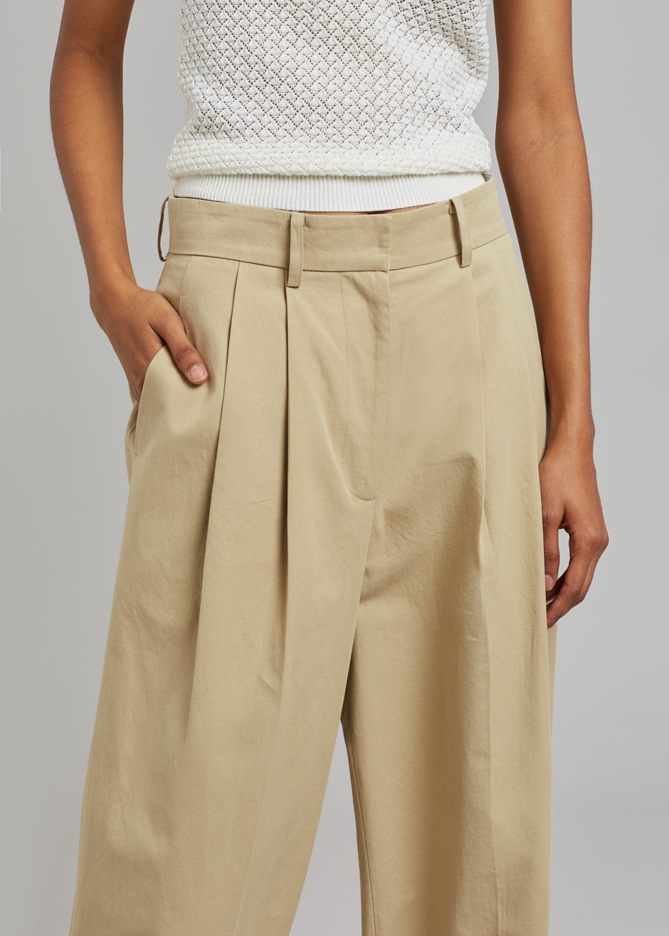 Tansy Cotton Pants - Camel - 2