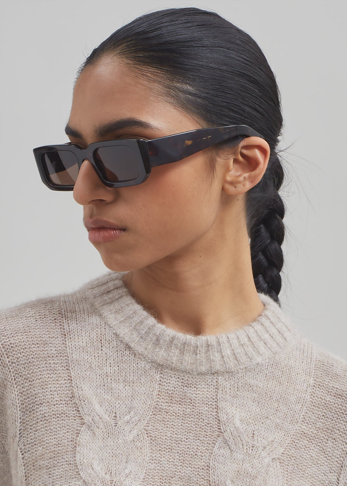 The Garment Verbier Boxy Cable Sweater - Linen - 3