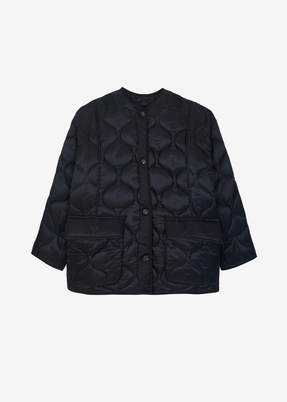 Black quilted on sale lining teddy coat