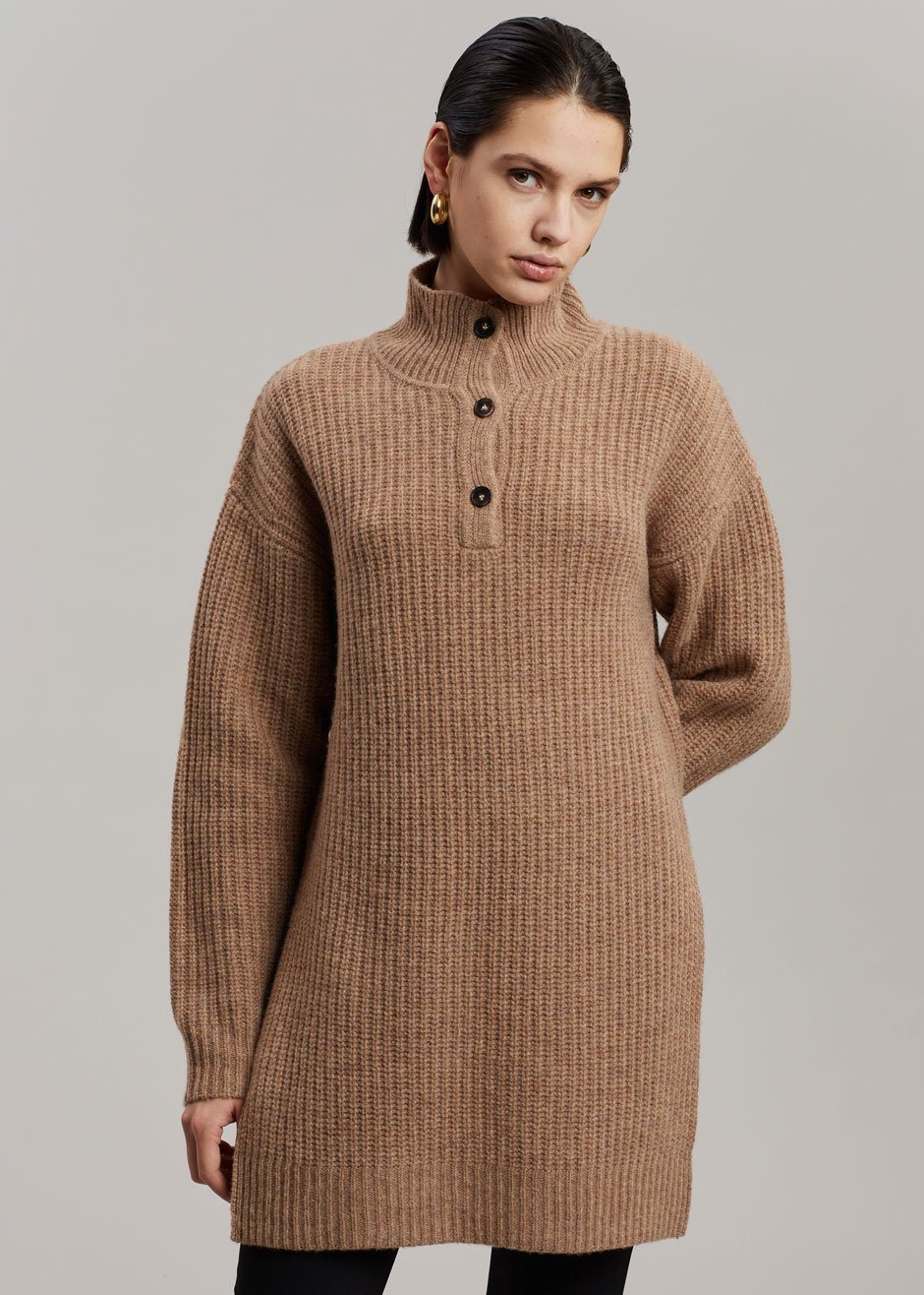 The Garment Canada Sweater Dress - Light Brown