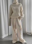 Thelma Ribbed Sweater - Cream Sweater Paper Moon