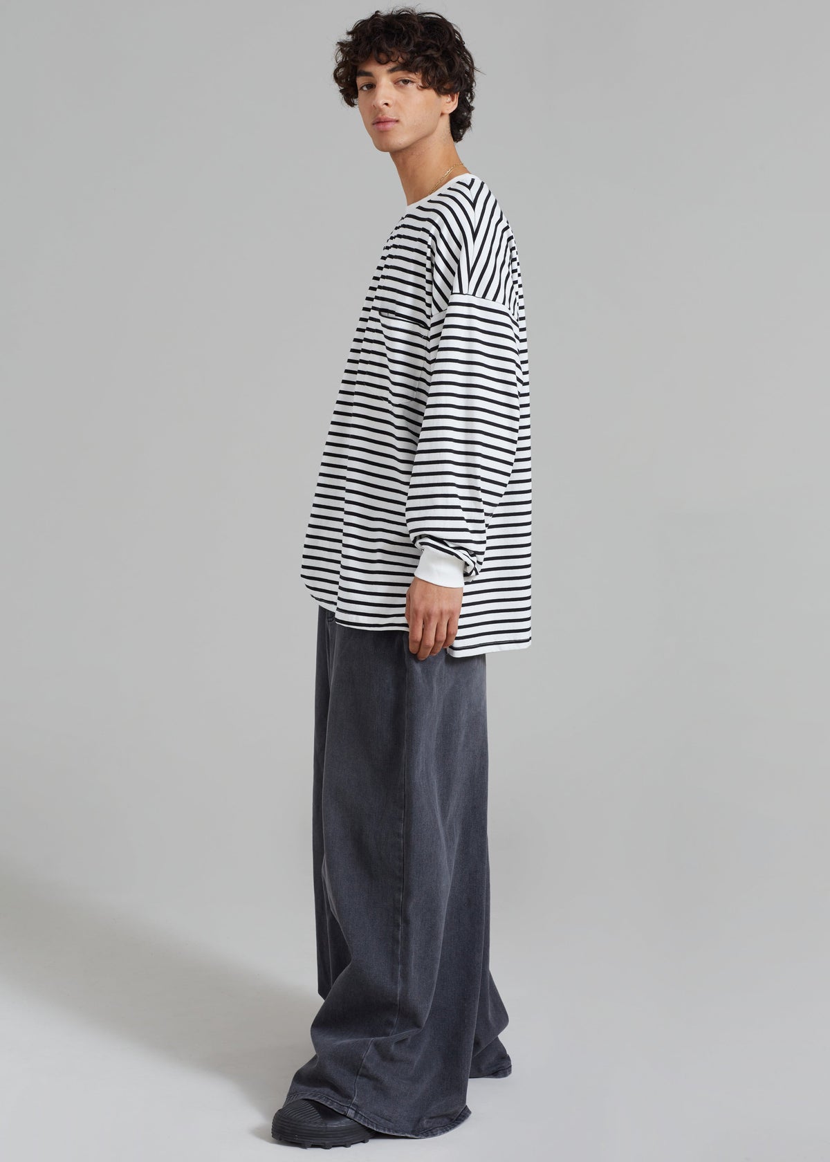 Cody Pocket Tee - Black/White Stripe - 15