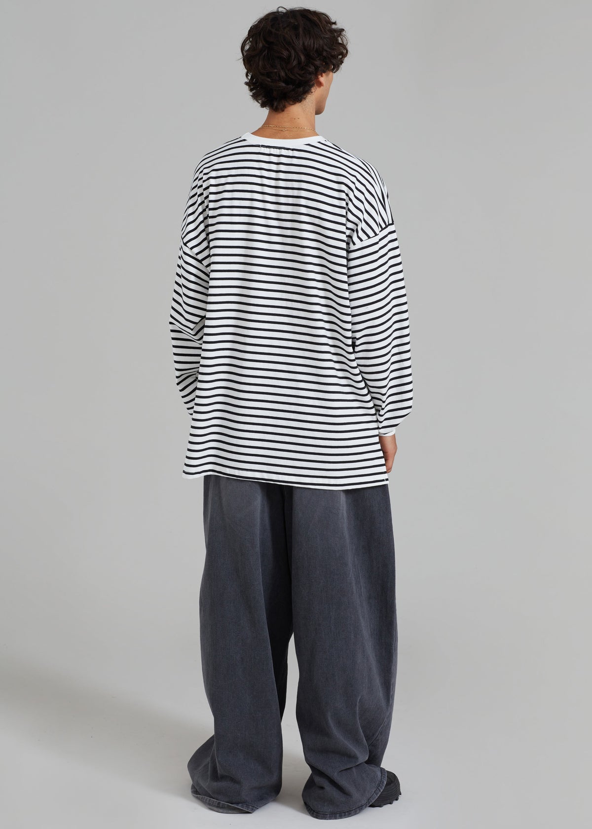 Cody Pocket Tee - Black/White Stripe - 17