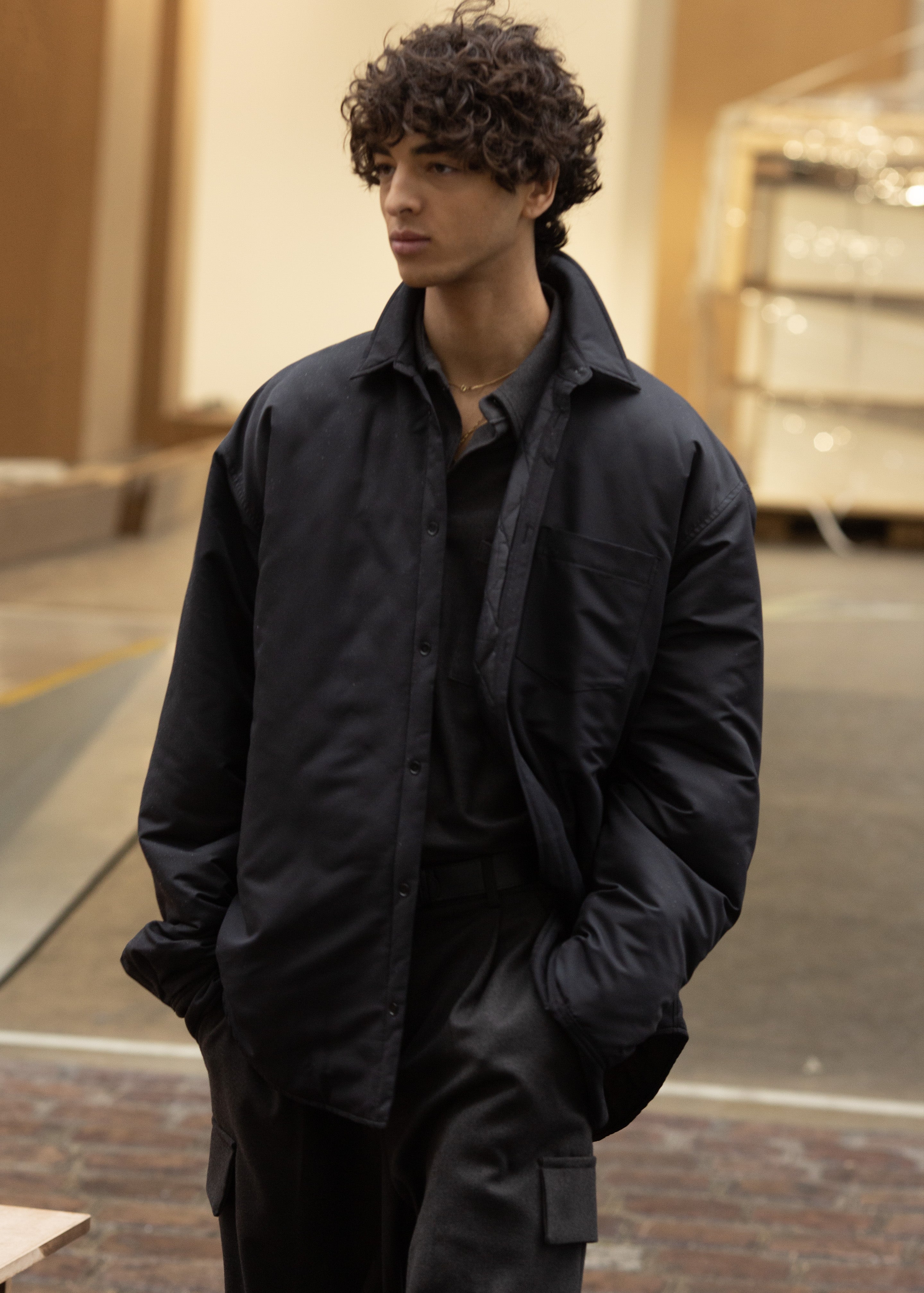 Dean Padded Shirt Jacket - Black - 8 - Maine Padded Shirt Jacket - Black [gender-male]