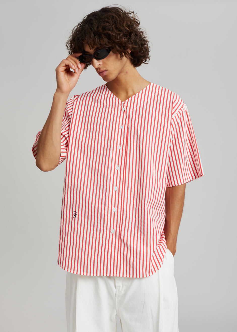 Tom Baseball Shirt - Red Stripe - 2