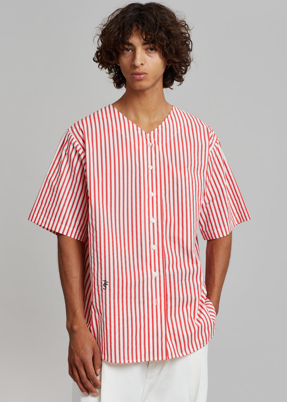 Tom Baseball Shirt - Red Stripe - 5