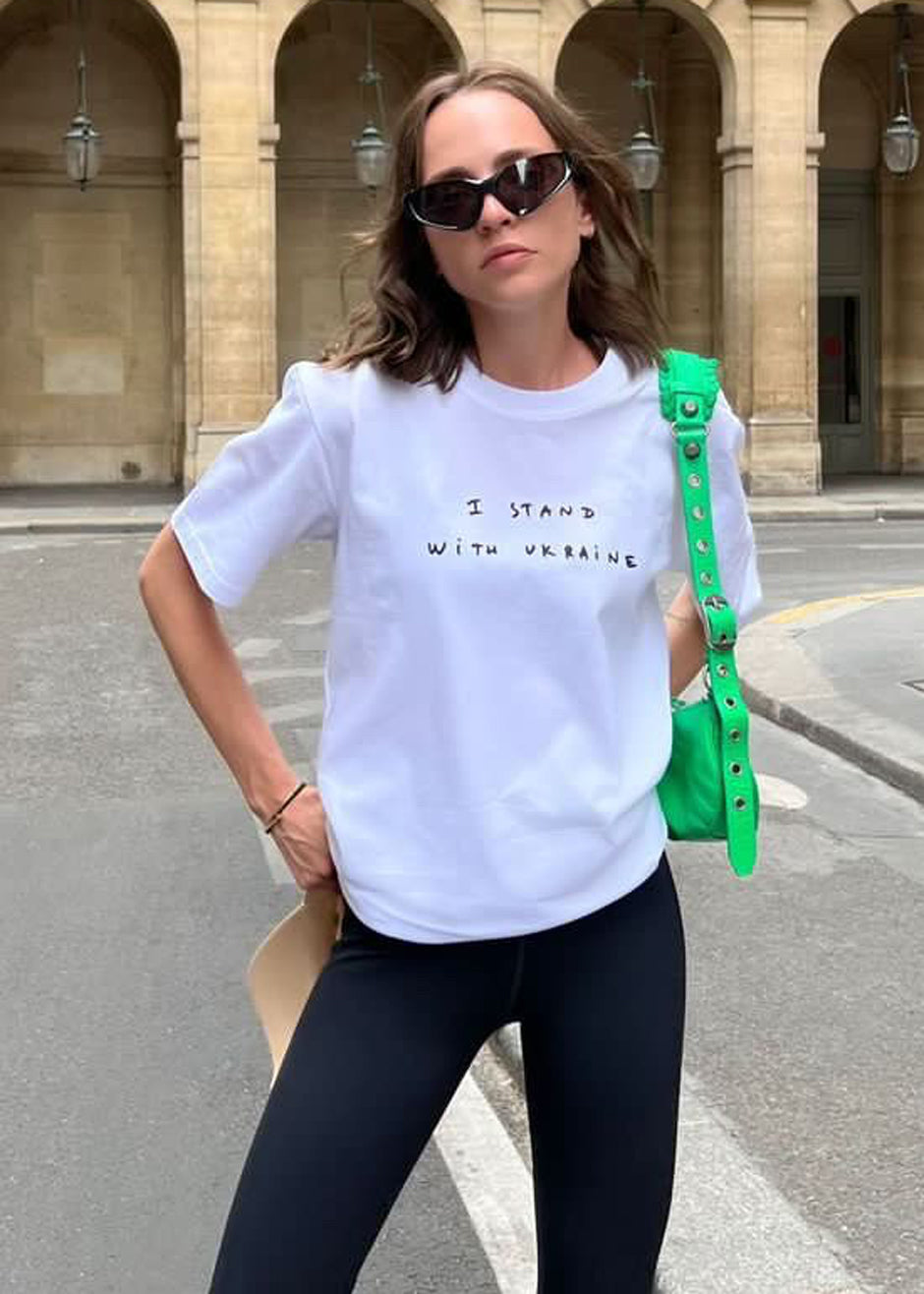 The Frankie Shop x Thomas Lélu Stand T-Shirt - White/Black - 1