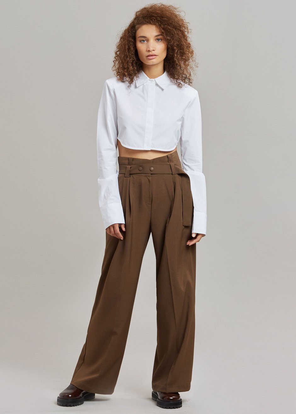 Uma Cropped Shirt - White - 6