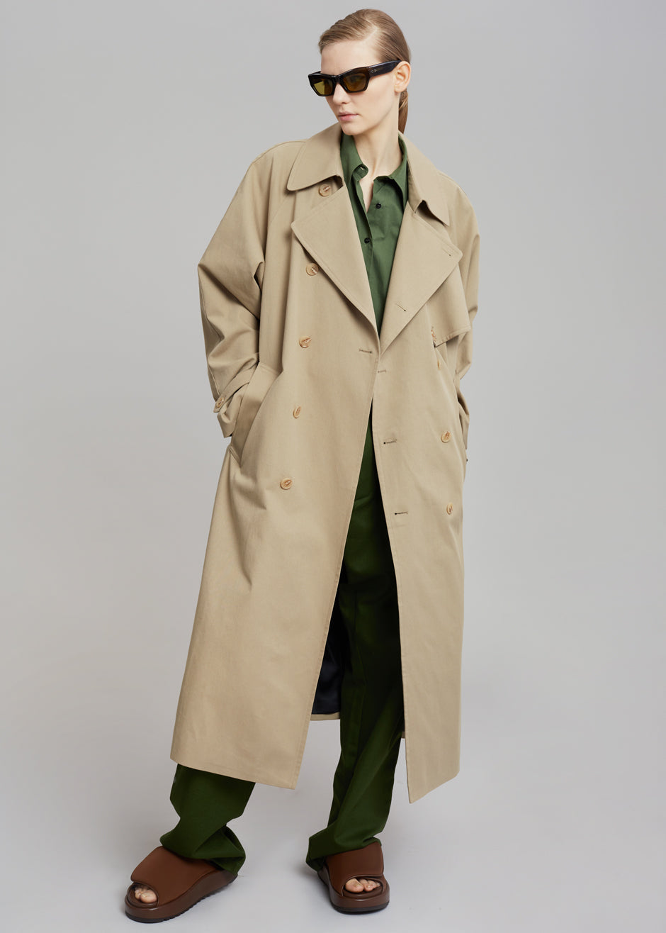 Umi Belted Trench Coat - Beige – Frankie Shop Europe