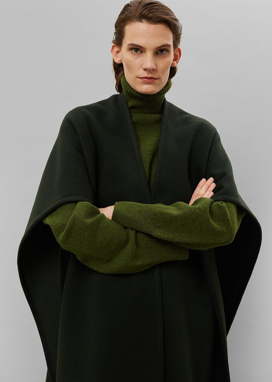 Verina Cape - Forest Green - 4
