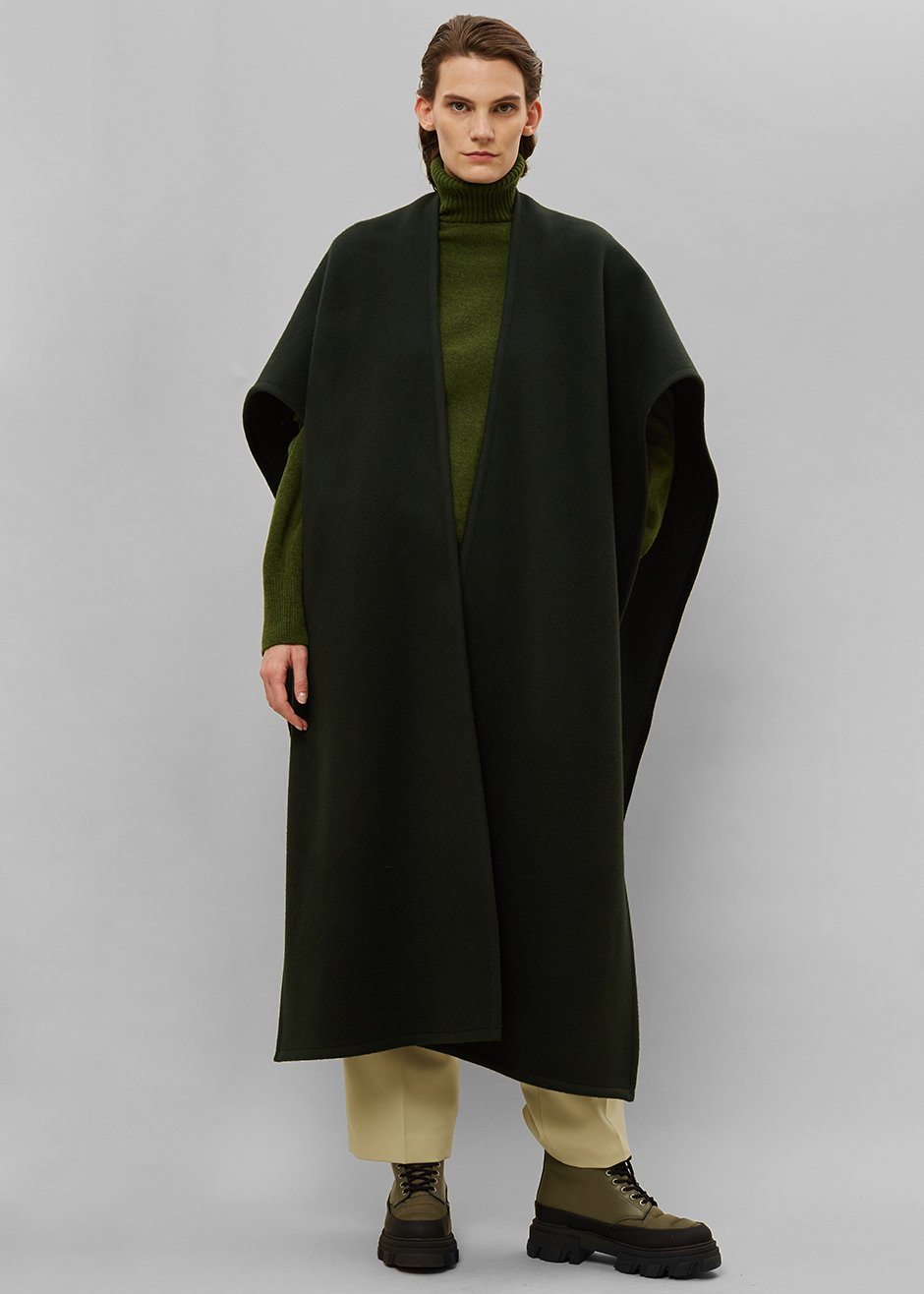 Verina Cape - Forest Green - 1