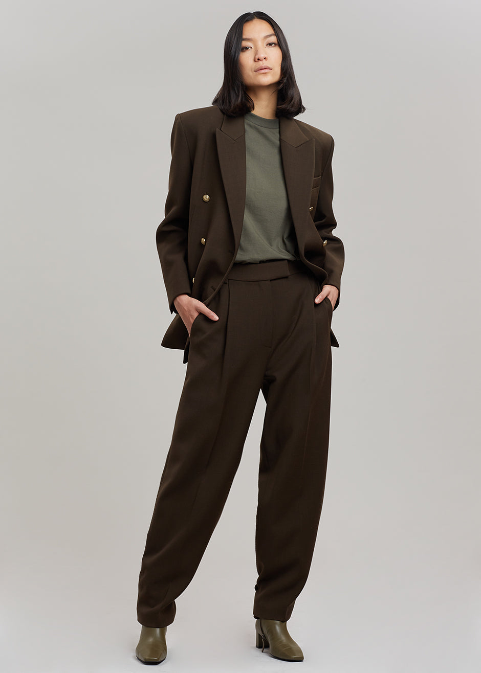 Zephyr Suit Trousers - Chocolate - 1